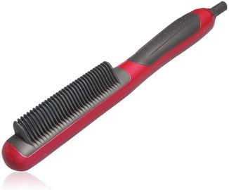 Antis de doble uso mojados/secos del cepillo de pelo eléctrico del peine de la barba escaldan el tipo iónico de cerámica