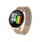Pantalla táctil redonda grande Smartwatch, Smart Watch de acero de la presión arterial del perseguidor de la aptitud de la correa