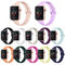 Apple de goma mira serie 4 bandas, bandas del reemplazo del Smart Watch de los colores de Mulit
