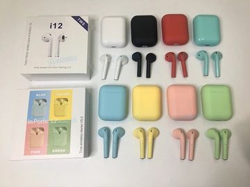 Bluetooth 5,0 mini auriculares de botón del tacto I12 Tws del tamaño de los auriculares inalámbricos verdaderos de Airpods
